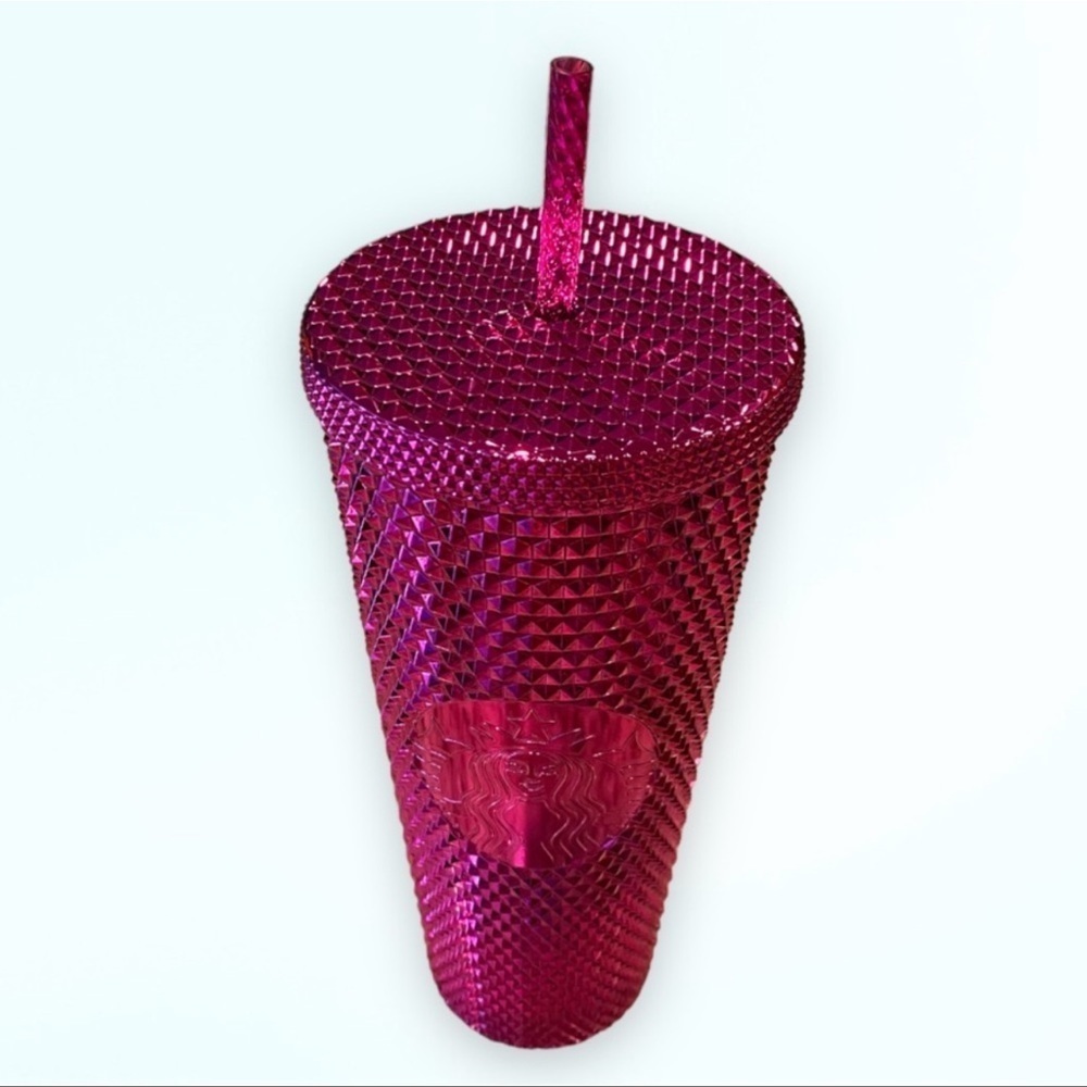 NWT STARBUCKS 2022 Sangria Bling Plastic Cold Cup SET 24oz & 16oz Limited Edit. - Picture 7 of 12